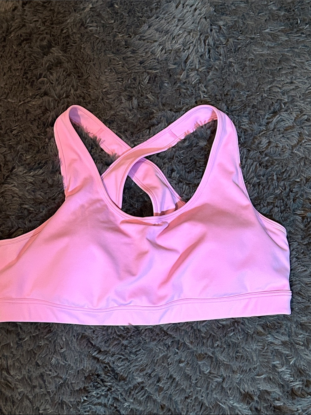 Ideology Pink Cross-Back Sports Bra